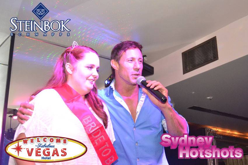 Sydney Hotshots male strippers on stage